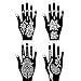 Moricher Henna tattoo kit Temporary Tattoo Kits 5 cones 96 Stencils Gifts for DIY Art Party