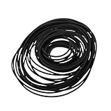 DECOMELODY 50 Piezas Correas de Goma para Grabadora y Reproductor de Cinta Surtido de Correas Cuadradas Resistentes para Reparación y Mantenimiento de Dispositivos DVD CD y VCR
