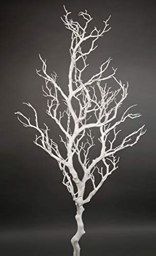 Großer Dekoast/Dekozweig 120cm weiß YF künstlicher AST Zweig Kunstast...
