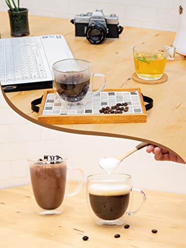 耐熱 二重 グラス マグカップ コーヒーカップ 【二重構造で 