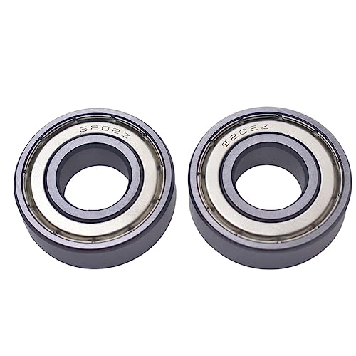 2pcs 6202Z Bearings Front and Rear Wheel Bearing Set 15 x 35 x 11mm Fit for Coleman Powersports CT200U CT200U-EX Trail 200cc Baja MB165 MB200 Mini Bikes GB276-89 New