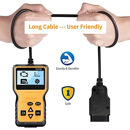 Lector de código V310 OBD multilingüe para borrar fallos del motor al instante 7