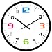 VIKMARI Decorativo Reloj de Pared silenciosa para no Hacer tictac del Movimiento de Cuarzo Colgante de batería del Reloj 12 Inch Marco Blanco