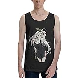 WAYOQI Deadman Wonderland Men's Tank Tops Tshirt Sleeveless Shirts Shirt Running Workout Cotton Casual Black 3X-Large