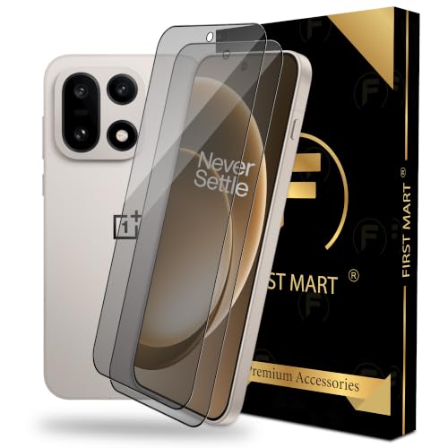 Image of FIRST MART Military-Grade Matte Anti-Glare Tempered Glass for OnePlus 15 (6.8 Inch) With Installation Kit | Edge to Edge Coverage |Anti Glare, Bubble-Free [2 Pack]
