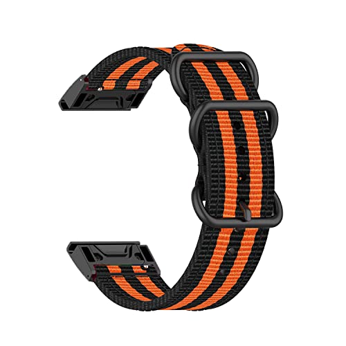 Correa de nailon para Garmin Fenix 7X 6X Pro Epix Gen 2 Enduro S62