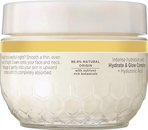 Burts Bees Truly Glowing Night Cream - Dry Skin Unisex 1.8 oz, White