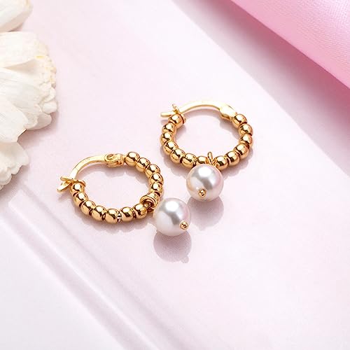 Image of ZAVYA 925 Sterling Silver Cubic Zirconia Circular Gold Plating Earrings | | Gift for Women and Girls | With Certificate of Authenticity and 925 Hallmark
