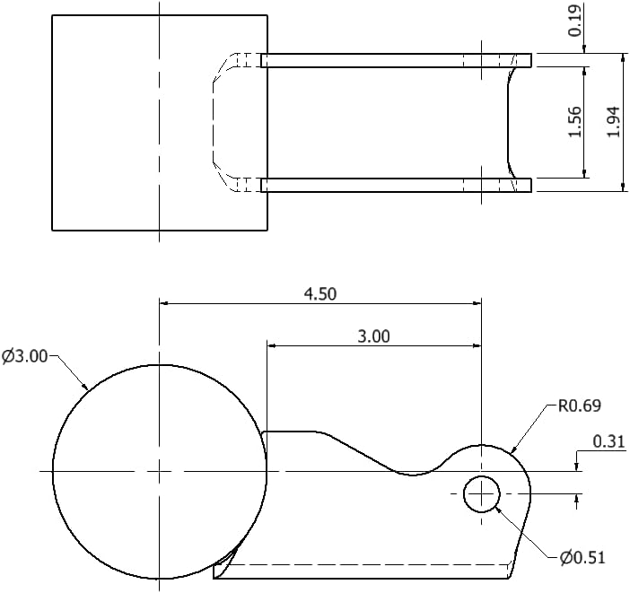 Motobilt Universal Formed Shock Brackets for Axle Tube