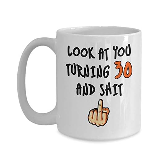 30-års födelsedagspresenter för kvinnor män vrider 30 år gammal rolig kaffemugg bästa vuxen trettio presenten festkopp idé för pojkar flickor syster bror mamma