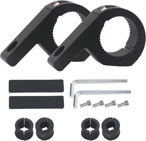 Support de Montage de Lumière Travail, Universelle Pince de Tube de Barre Fixation, 2 Pièces Support Montage Lumière, Support Montage Pour Moto, pour Voiture Tout-Terrain, Camion 4WD, Moto, 22-30CM