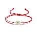 Wistic Evil Eye Adjustable Bracelet Kabbalah String Bracelet for Women Men Girls boys (Orange)