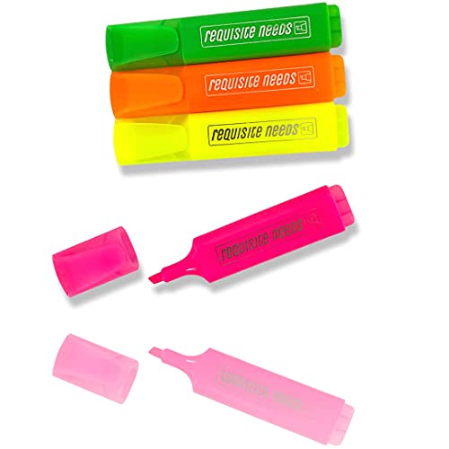 4 pennarelli fluorescenti assortiti di alta