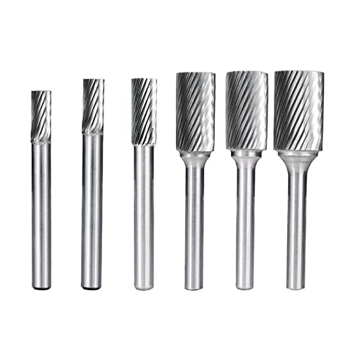 Fresa rotativa de carburo tungsteno 20x10 mm, mango 6 mm miniatura 6