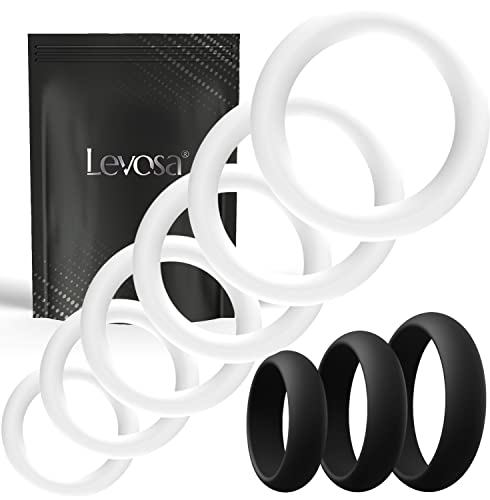 Levosa® Set di anelli per il pene 9er - Anelli per pene e testicoli premium - Giocattoli sessuali per coppie per un'erezione estremamente forte