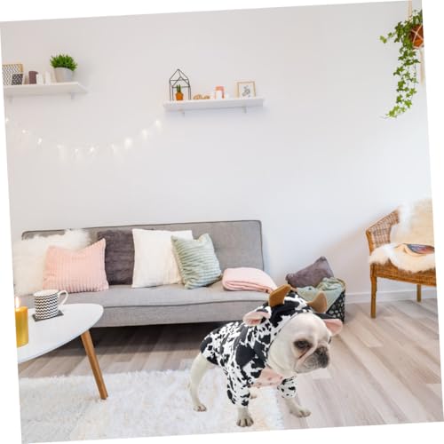 Disfraz de vaca para perros y gatos talla S miniatura 7