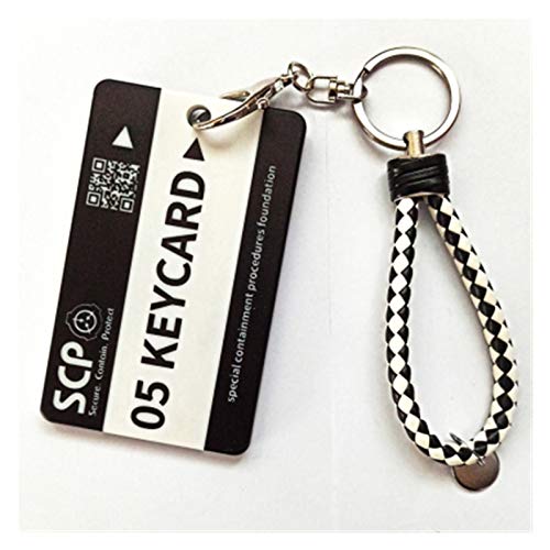 JSJJAWS Comfort Stofftier SCP Foundation Level 5 Zugangskarten-Set Student Campus Card Secure Contain-Schutzkoffer-Spiel Periphere Bus-Karten-Schlüsselanhänger Geschenk Cover