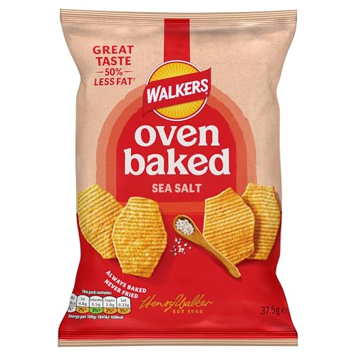 Walkers Baked Sea Salt Snacks Crisps 37.5g