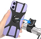 𝗘𝗜𝗡𝗙𝗔𝗖𝗛𝗘 𝗜𝗡𝗦𝗧𝗔𝗟𝗟𝗔𝗧𝗜𝗢𝗡- Der Handyhalter Fahrradlenker ist einfach ohne Werkzeug zu installieren. Dieser Fahrradhalter passt für Lenker mit einem Durchmesser von 20-40 mm. Decken Sie die vier Ecken Ihres Handys mit dem Band ab, befestigen Sie den Sockel an der Lenkstange, die Installation von der Fahrrad Handyhalterung ist abgeschlossen.