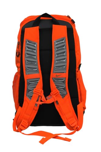 Image of Nike Unisex Varsity Elite Backpack (32L) Safety Orange /Black /Wolf Grey, One Size