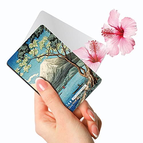 SILSTAR PROFESSIONALコンパクトカードミラー 壊れないアクリルメイクアップミラー ウォレットケース用バニティミラースモール トラベルハンドバッグ ハンドヘルドコンパクトポケットミラー_Takahashi Hiroaki_Mt. Fuji from Lake Yamanaka 132