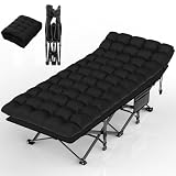190*67cm catres plegables para dormir adultos，cámping camastro plegable，Equipado con colchón grueso，Con un peso de...