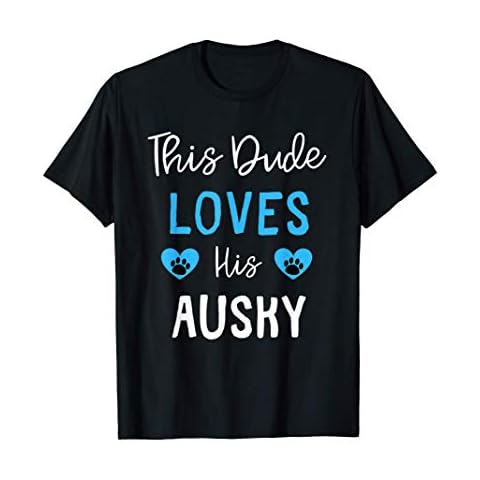 This Dude Loves His Ausky T-Shirt Cover