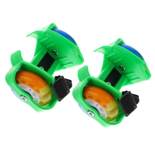 Patins à roulettes lumineux verts MAGICLULU roller extensible enfant adulte
