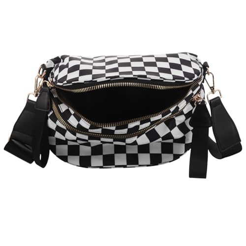 Sac bandoulière femme à carreaux chic pour le travail et les sorties en ville