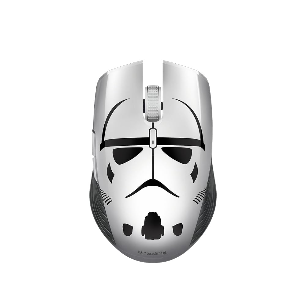 Razer Atheris Stormtrooper - Ratón Ergonómico para Juegos,Gaming con una duración de batería de 350 horas,Sensor óptico de 7200 Dpi, Tecnología de frecuencia adaptativa de 2,4 Ghz - Blanco