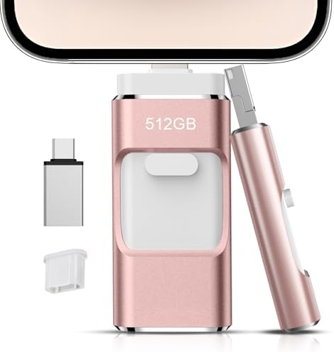 512GB Flash Drive[No App Required] Intended for Phone Tablet Andr...