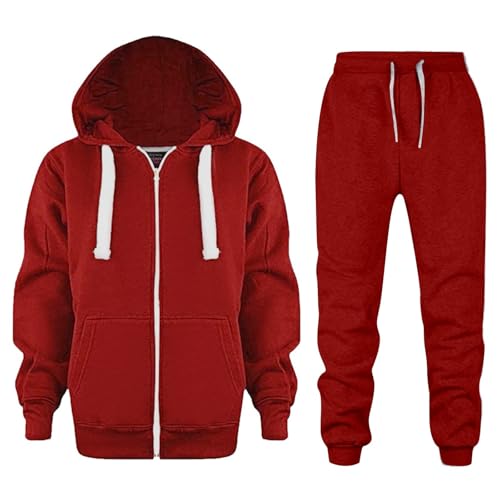 Trainingsanzug Kinder Jungen Mädchen Einfarbig Sportanzug Jogginganzug Reißverschluss Sweatjacke und Joggingshose Outfit Set Sportswear Jogging Anzug 2tlg Sportkleidung Kinderkleidung 104 Rot Trainingsanzug Kinder Jungen Mädchen Einfarbig Sportanzug Jogginganzug Reißverschluss Sweatjacke und Joggingshose Outfit Set Sportswear Jogging Anzug 2tlg Sportkleidung Kinderkleidung 104 Rot