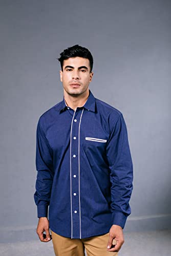 Image of SHIRT THEORY Check Cotton Full Sleeves Casual Shirt for Men II Solid Premium Cotton Shirt II Stylish Shirt for Men II Men Casual Shirt II