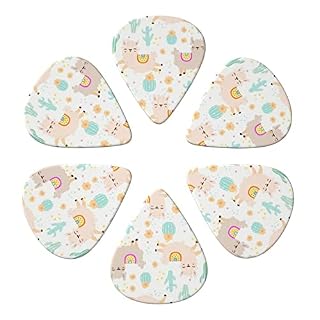 ASDTEHCY Lot de 6 médiators en celluloïd, motif cactus camel, fins, moyens et lourds pour guitares acoustiques… - Les Beatles, Paul McCartney, John Lennon, RIngo Starr, George Harrison ASDTEHCY Lot de 6 médiators en celluloïd, motif cactus camel, fins, moyens et lourds pour guitares acoustiques… – Image 2
