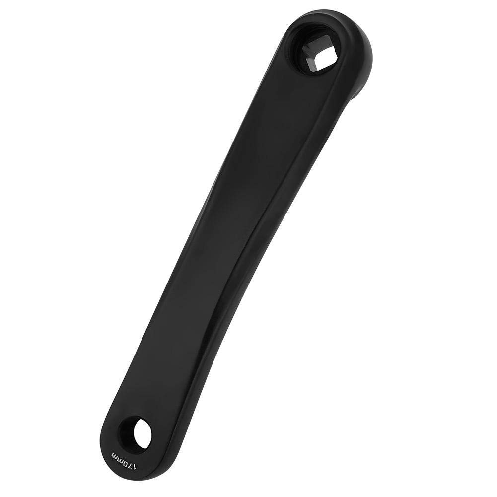 Alomejor Ramię korby rowerowej 170 mm ze stopu aluminium lewa ręka korba korba pojedynczy bieg do roweru górskiego