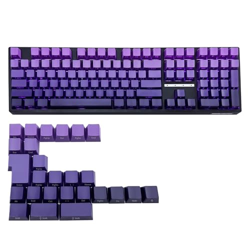 Touches personnalisables violettes - Lot de 134 keycaps rétroéclairés