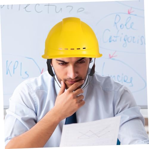 Casco de construcción de plástico ajustable y cómodo para obra 5