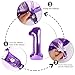 60 Balloon Numbers, Happy 60th Birthday Decorations for Men Women, Purple Number 60 Balloons Party Decorations for Wedding, Celebration Party, Graduations
