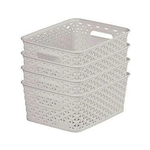 Curver My Style Rattan Effect Storage Baskets Cover