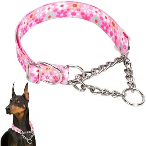Martingale Collar for Dogs，Stainless Steel Chain Martingale Colla...