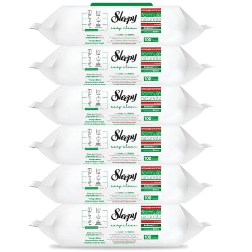 Lingettes de nettoyage pour surface quotidiennes Sleepy lot de 600 pour toute la maison