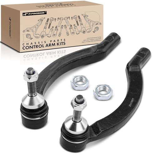 A-Premium 2 x Front Outer Tie Rod Ends, Compatible with Volvo S60 2001-2009, S80 2000-2006, V70 2001-2007