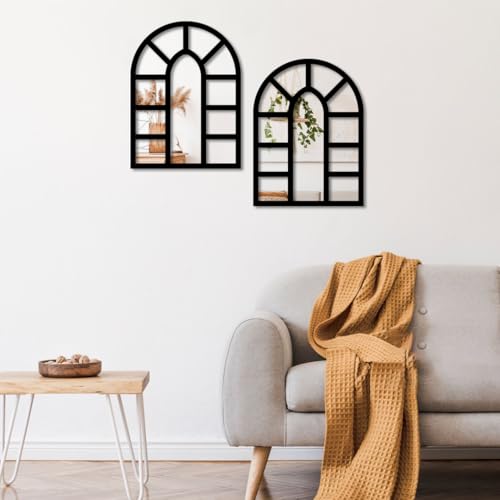 Image of Sehaz Artworks Home Decoration Items for Living Room | Jharokha Wall Decor Item for Living Room | Wall Decor Items for Bedroom | Decorative Mirror for Wall Decorations | Wall Hanging Decoration