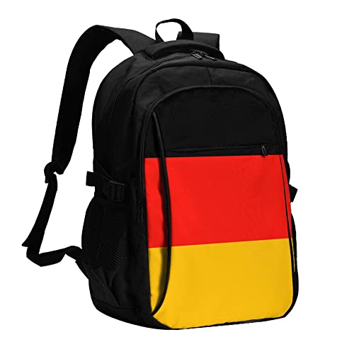Sac à dos ordinateur portable avec port USB drapeau Allemagne pour voyage