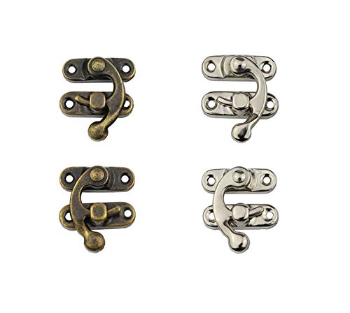 Image of Pack of 20 pcs of Antique Vintage Latch Antique Bronze Color Right Swing arm Buckle Hook Lock hasp