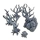 QP3D – Set mit 6 Bäumen – Streugelände, Fantasielandschaft für Tischplatte und RPG, 28–32 mm, Miniaturen, Kriegsspiele, Requisiten DND D&D, 3D-gedruckt und bemalbar