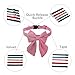 THAIN Velvet Dog Collar with Style Bow Tie, Quick Release Plastic Buckle Adjustable Dog Collars for Small Medium Large Dogs Pets(S, Velvet Pink)