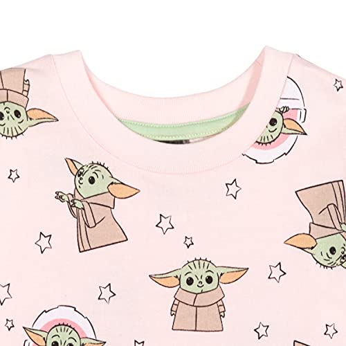 Star Wars The Mandalorian Baby Yoda Big Girls French Terry Pullover Sweatshirt Pink 10-12 #TOP1
