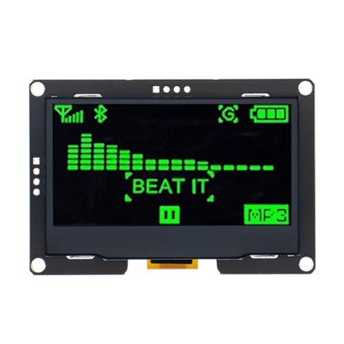 2.4�C���` 2.42�C���` 128x64 OLED �f�B�X�v���C���W���[�� SSD1309 12864 4 �s�� IIC I2C �V���A���C���^�[�t�F�C�X Arduino UNO R3 C51 �p(IIC module Greeen)