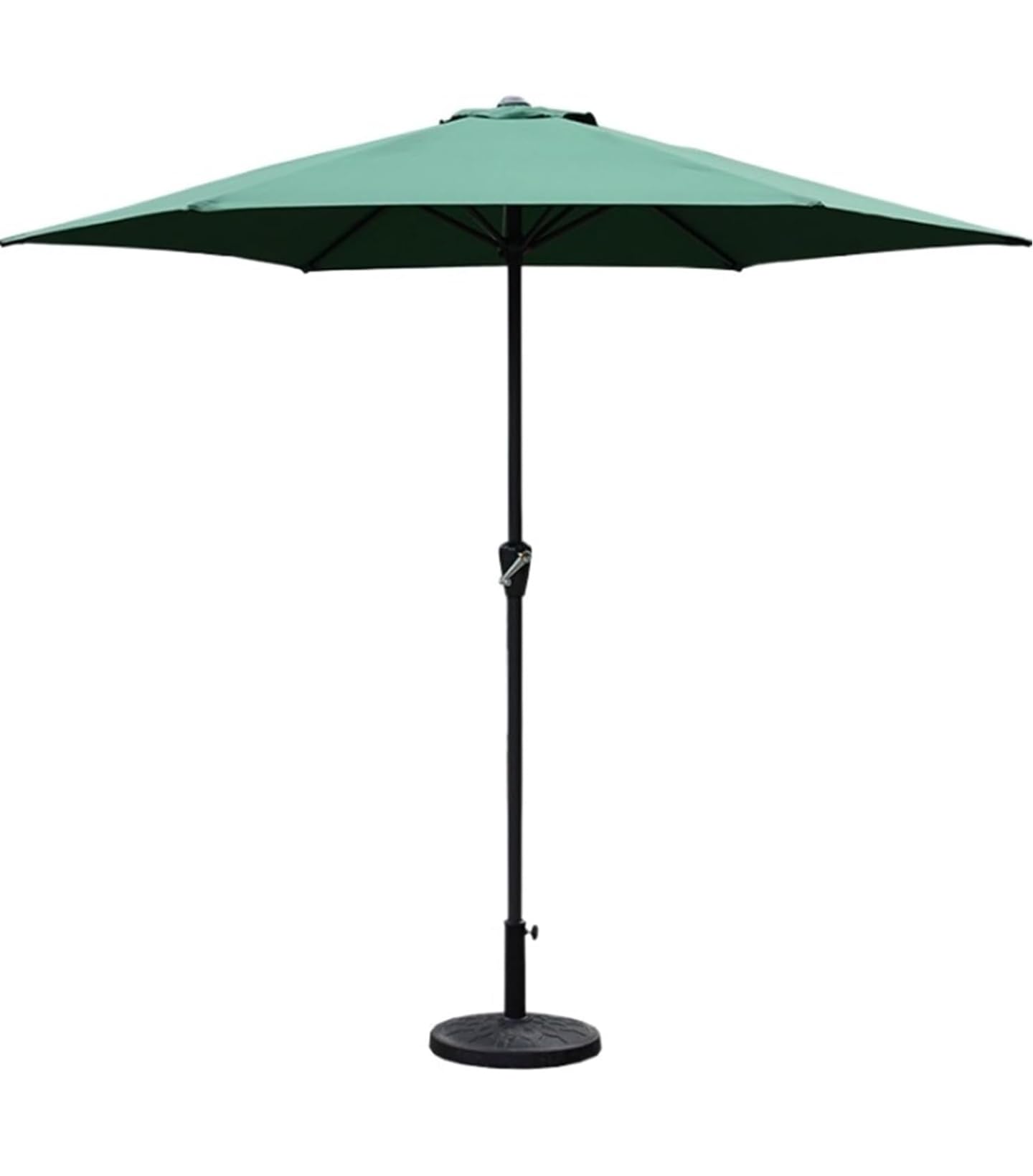 Patio 1 Umbrella 10 Feet, Crank Lift Dark Green Shade Beaches Cafes Restaurant Table Sun Shade Protection Canopy Gazebo, Water UV Fade & Rust Resistant All Season Wind Vent Outdoor Umbrella-image-11